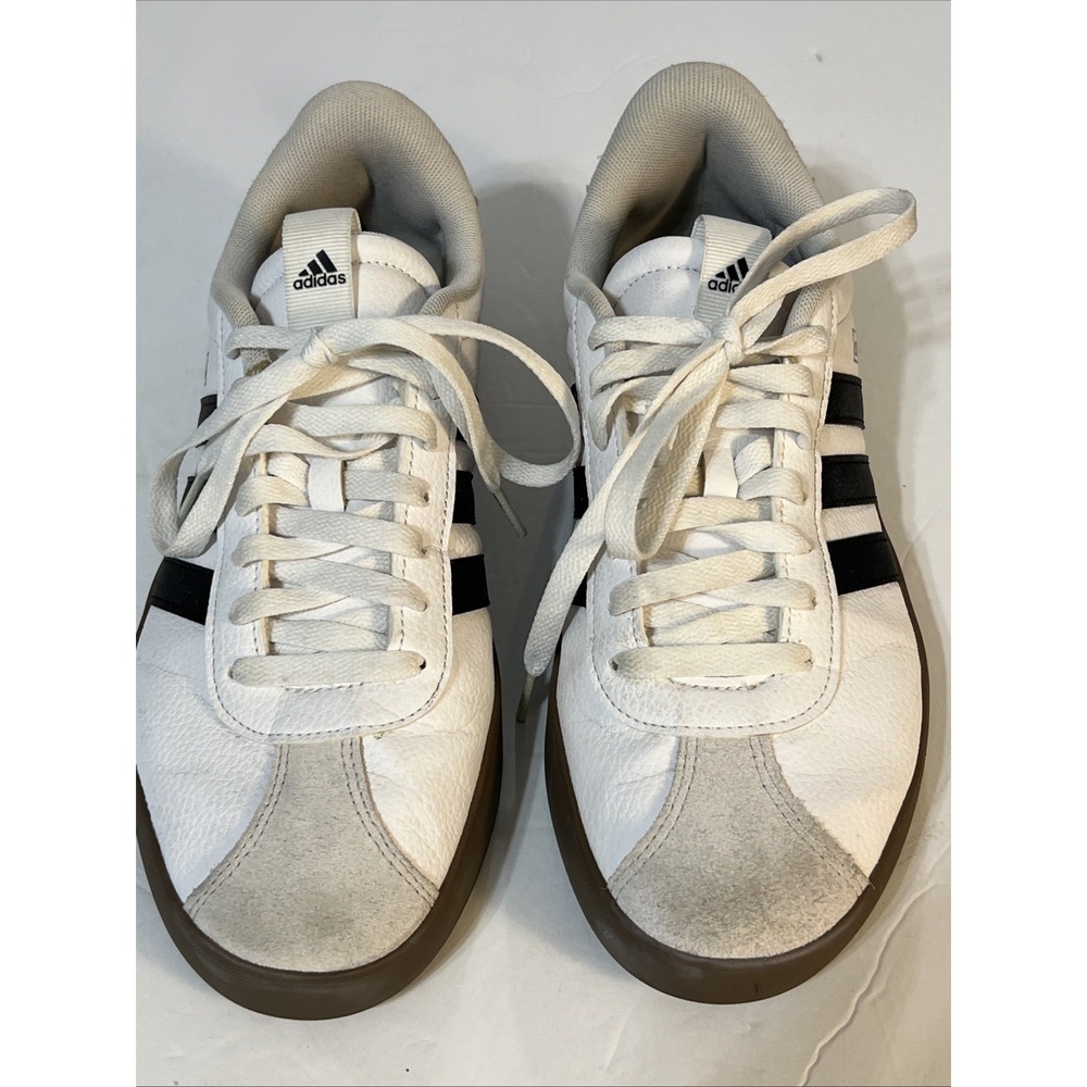 adidas VL Court 3.0 Shoes Sneakers Men's SZ 10 White Black Gum